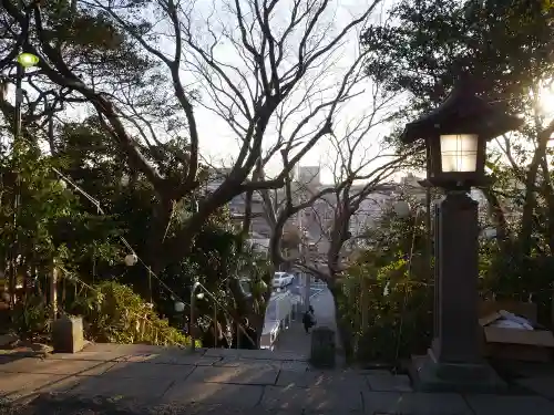 検見川神社の景色