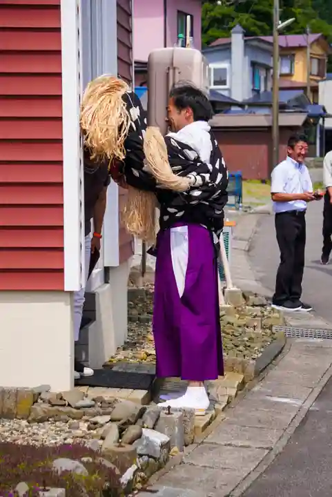 尻岸内八幡神社のお祭り