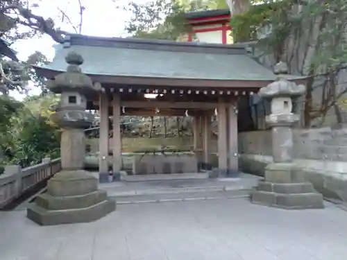 江島神社の手水舎
