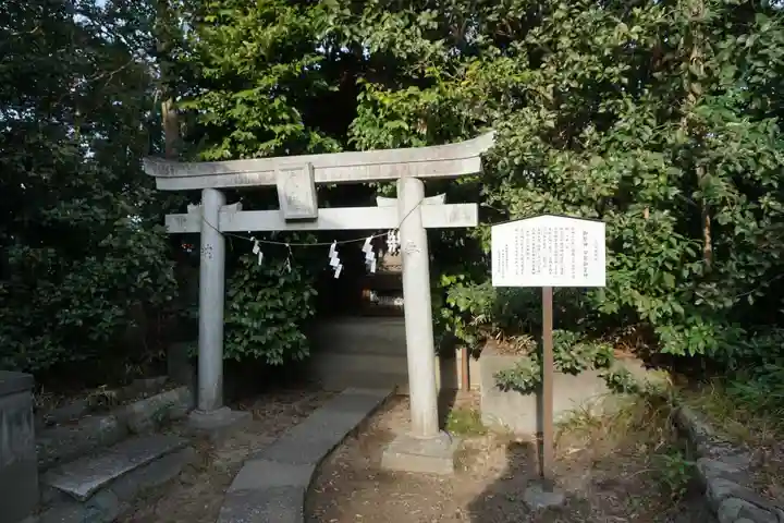 忍 諏訪神社・東照宮 の鳥居