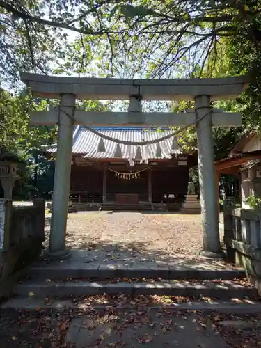 楡山神社の鳥居