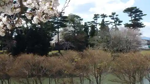 宇倍神社の庭園