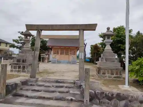 神明社・八劔社の鳥居