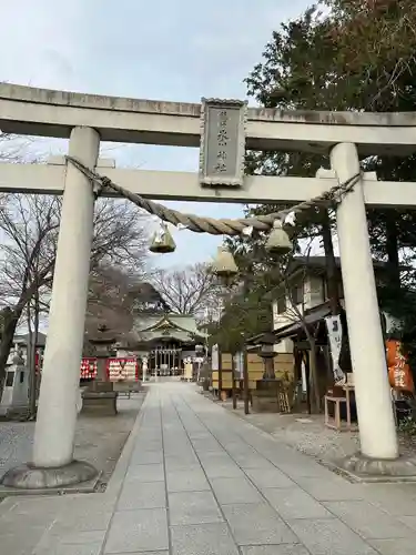 鎮守氷川神社の鳥居