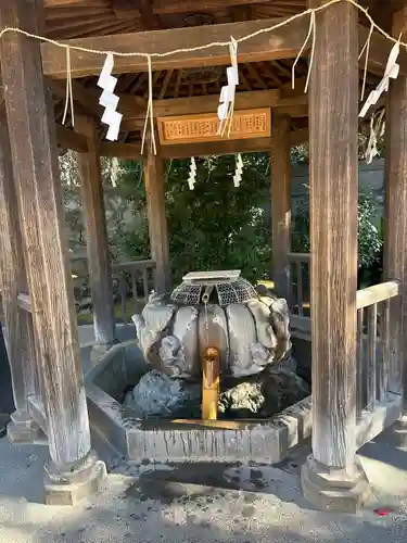 五條天神社の手水舎