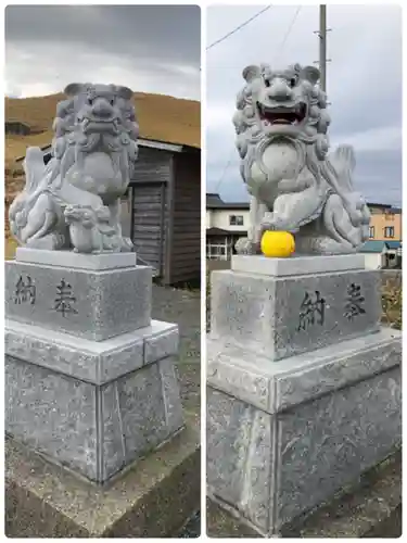 襟裳神社の狛犬