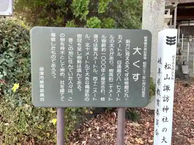 松山諏訪神社(岐阜県)