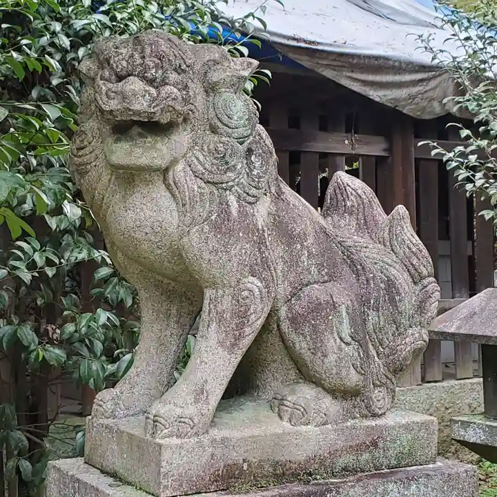 關蝉丸神社下社の狛犬