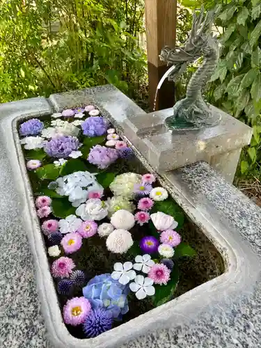 祖母井神社の手水舎