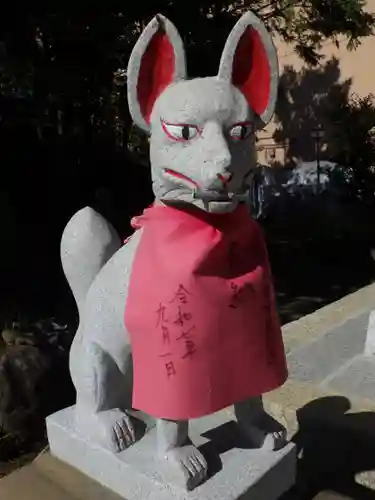 折上稲荷神社の狛犬