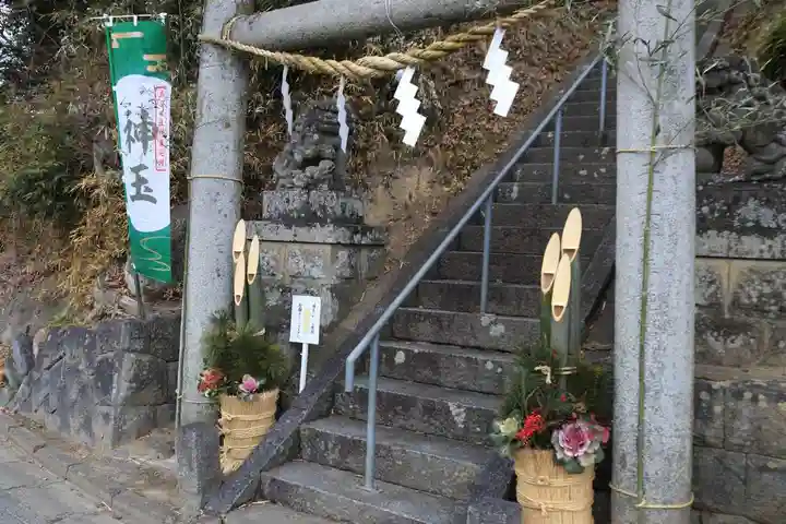 阿久津「田村神社」(郡山市阿久津町)旧社名:伊豆箱根三嶋三社の鳥居