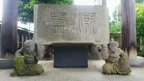 阿豆佐味天神社 立川水天宮の手水舎