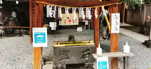 川越熊野神社の手水