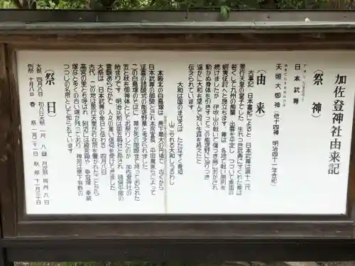 加佐登神社の歴史