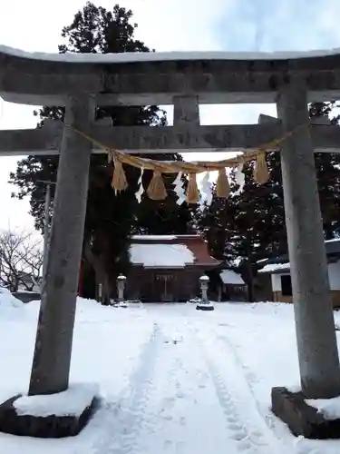 於呂閇志胆澤川神社の鳥居