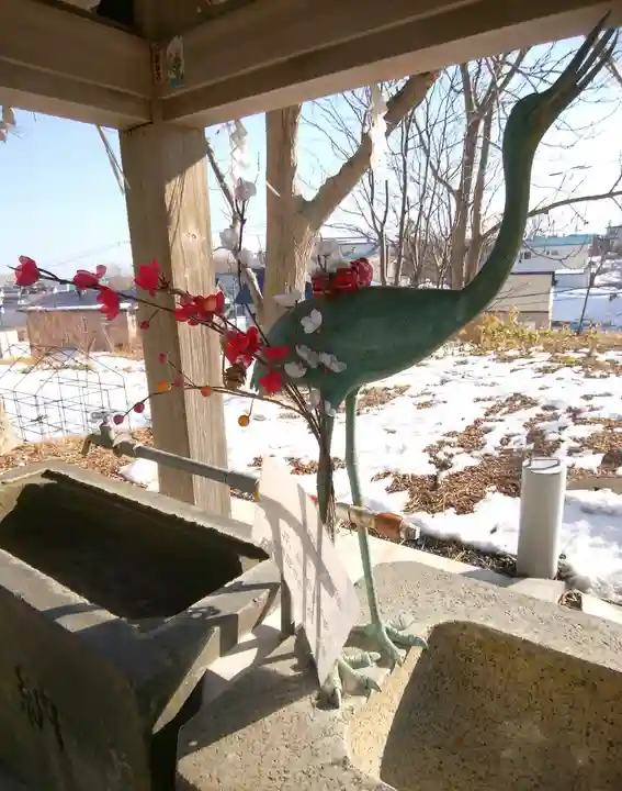 釧路一之宮 厳島神社の手水舎