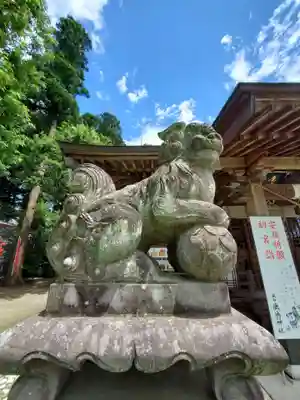 鏡石鹿嶋神社 ＊安産・開運・勝利の神さま＊の狛犬