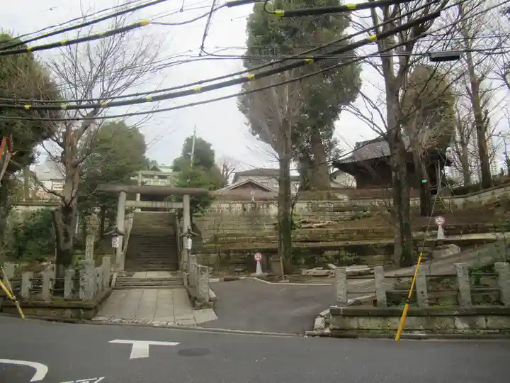 西向天神社の鳥居