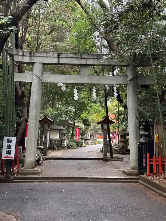 道野辺八幡宮の鳥居