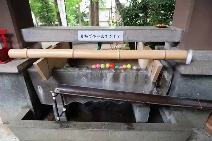 北澤八幡神社の手水舎