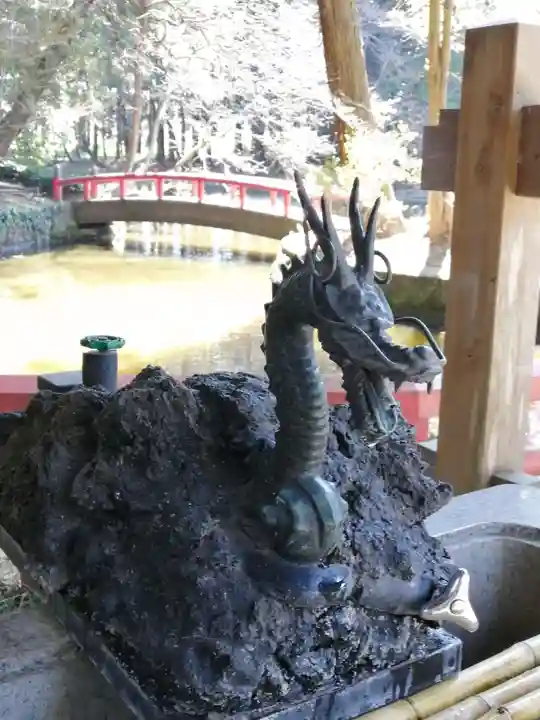 間々田八幡宮の手水舎