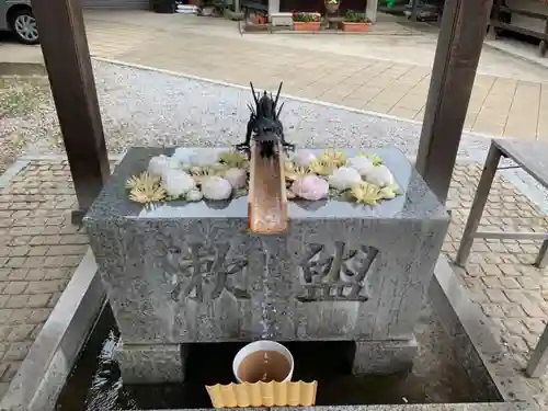 川越八幡宮の手水