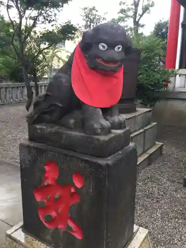 元郷氷川神社の狛犬