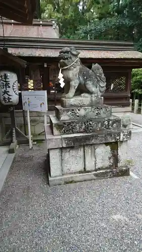 建部大社の狛犬