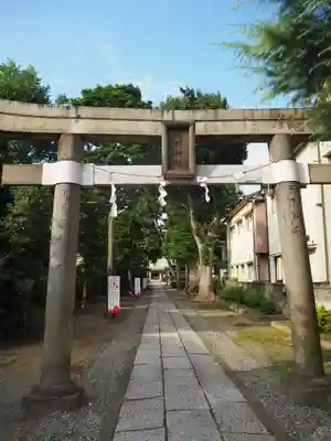 志茂熊野神社の鳥居