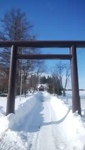 上更別神社の鳥居