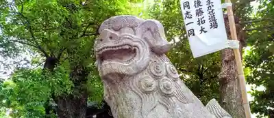洲嵜神社の狛犬