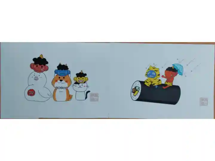 御朱印帳の挟み紙です。とても可愛いですね。