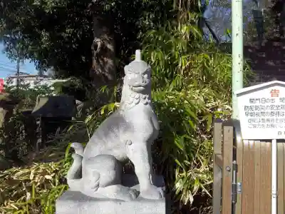 白旗神社の狛犬