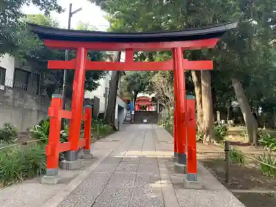 自由が丘熊野神社の鳥居