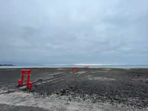 大魚神社の海中鳥居の鳥居