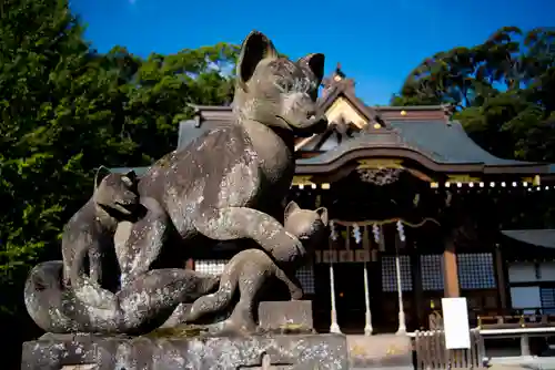 女化神社の狛犬