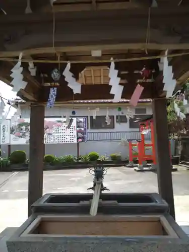 武蔵第六天神社の手水