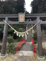 坪沼八幡神社の鳥居