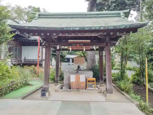 鷺宮八幡神社の手水