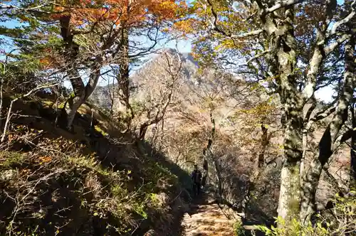 石鎚神社頂上社の景色