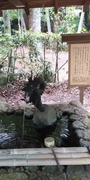 胡宮神社(敏満寺史跡)の手水舎