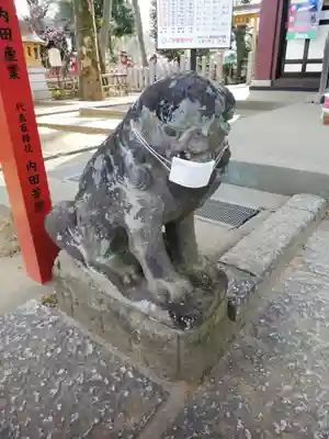 川越八幡宮の狛犬