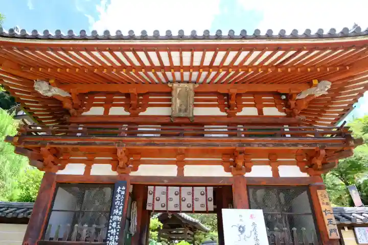 岡寺(龍蓋寺)の山門・神門