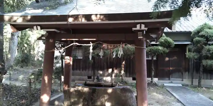 健速神社の手水舎