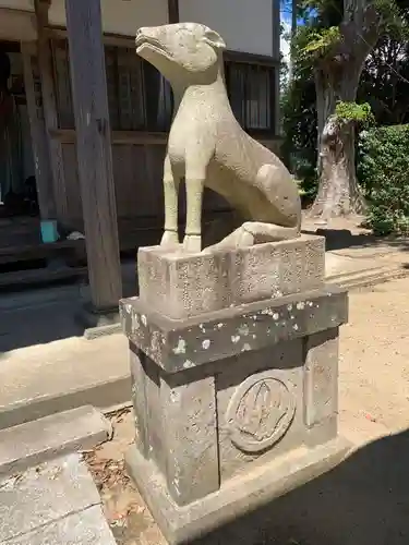 鹿渡神社の狛犬