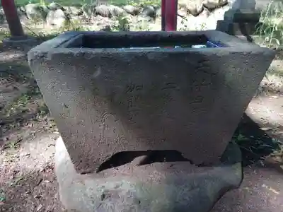 大井俣窪八幡神社の手水舎
