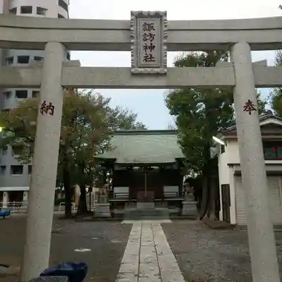 諏訪神社の鳥居