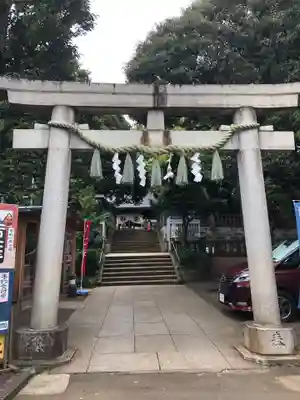 太子堂八幡神社の鳥居