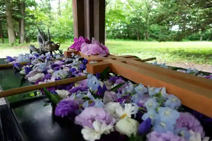 帯廣神社の手水舎