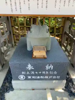 三社神社の像